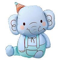 Шар фигура "Слоненок голубой"