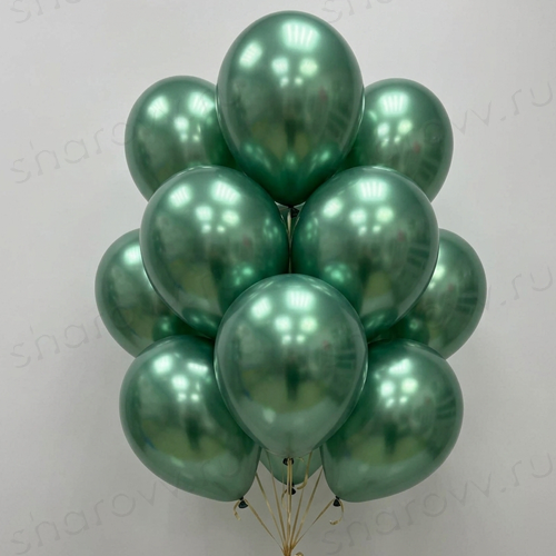 Шары латекс "Хром темно-зеленый"