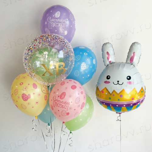 Сет из шаров "Пасхальный кролик"