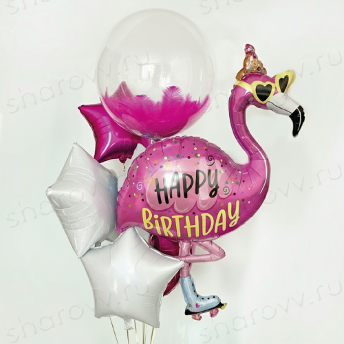 Фонтан из шаров "Стиль Розоман"