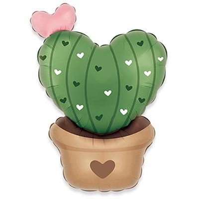 Шар фигура "Кактус с сердцами"