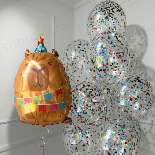 Сет из шаров "Салют, Капи!"