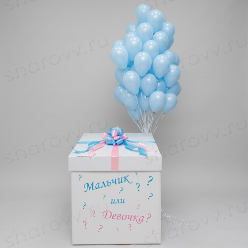 Коробка с мини-шарами "Мальчик или Девочка"