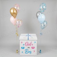 Сет шаров c коробкой "Girl or Boy"