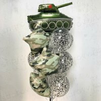 Фонтан из шаров "Боевой дух"