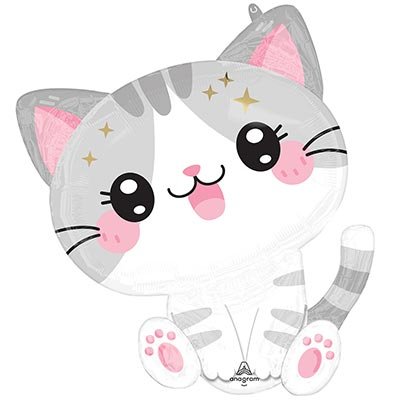 Шар фигура "Кавайи Котенок полосатый"