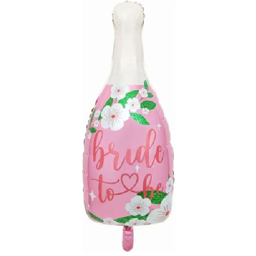 Шар фигура "Бутылка шампанского BRIDE TO BE"