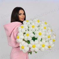 Цветы из шаров "Ромашки для любимой"