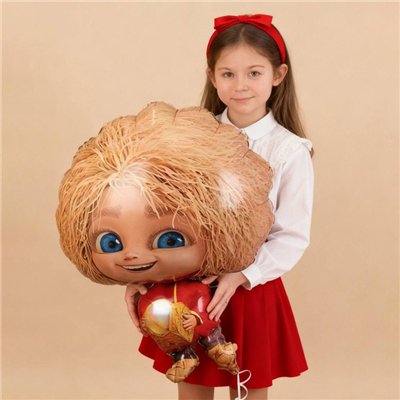 Шар фигура "Кузя с сундучком"
