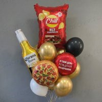 Букет из шаров "Праздничный перекус"