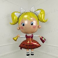 Шар фигура "Школьница девочка"