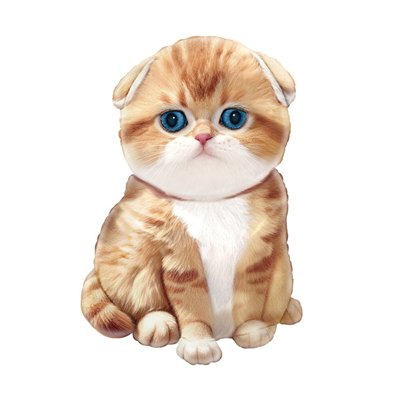 Шар фигура "Кот рыжий с голубыми глазами"