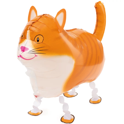 Шар ходячий "Кот рыжий"