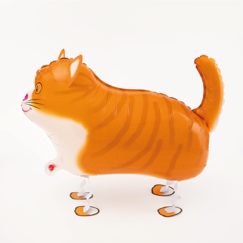 Шар ходячий "Кот рыжий"