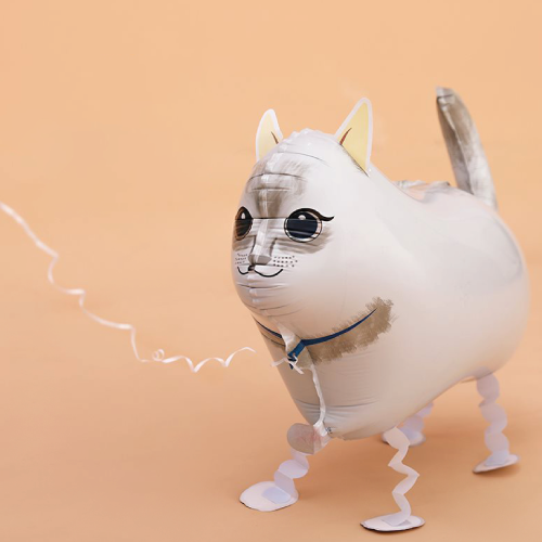 Шар ходячий "Кот белый"