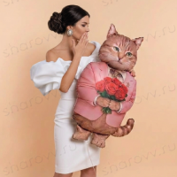 Шар фигура "Кот Романтик"