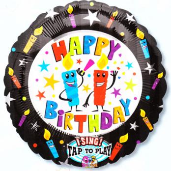 Шар музыкальный Свечи танцующие