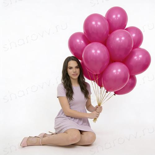 Шары под потолок 35см. "Фуксия"