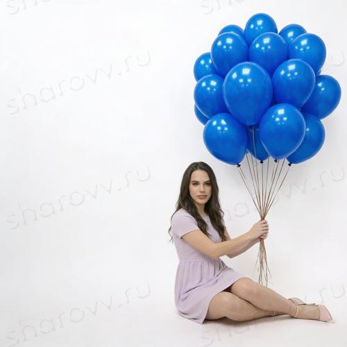 Шары под потолок 35см. "Синий"