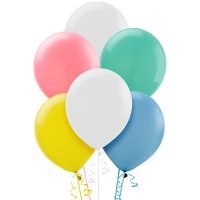 Шары латекс 35см. Белый, желтый, розовый, зеленый, синий