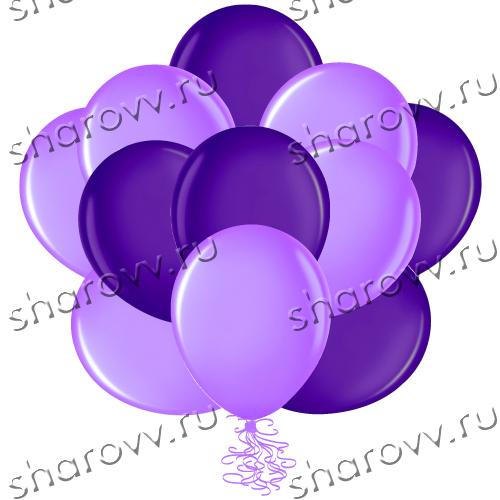 Шары латекс 35см. Сиреневый, фиолетовый