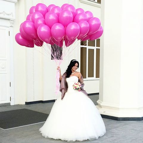 Шары латекс 35см. Фуше