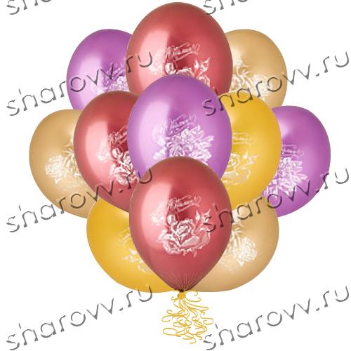 Шары латекс метал С Юбилеем