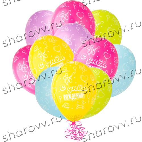 Шары латекс С ДР Твистинг