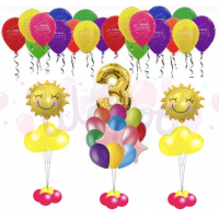 Пакет воздушных шариков Солнышко