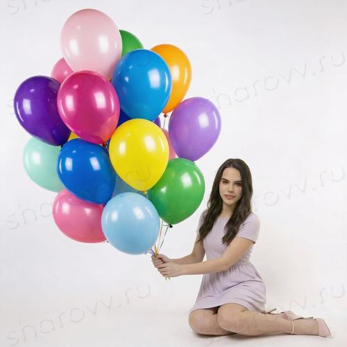 Шары с гелием 35см. "Ассорти"