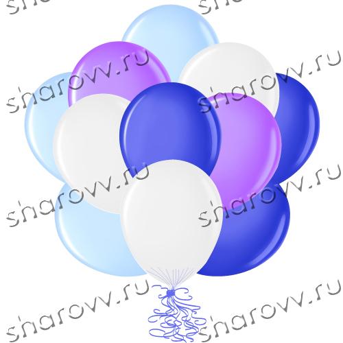 Шары латекс 35см. Снежная сказка