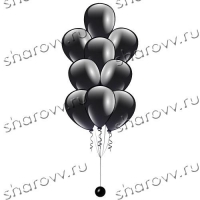 Фонтан из шаров Черный