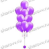 Фонтан из шаров Фиолетовый