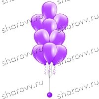 Фонтан из шаров Фиолетовый