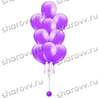 Фонтан из шаров Фиолетовый