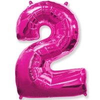 Цифра 2 Фуксия