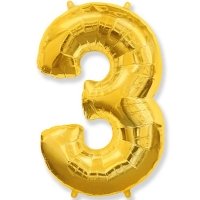 Цифра 3 Золото