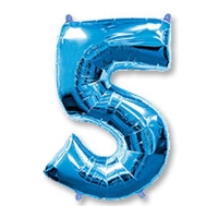 Цифра 5 Синий
