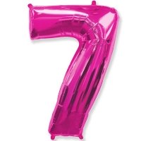 Цифра 7 Фуксия