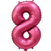 Цифра 8  Сатин бордовый