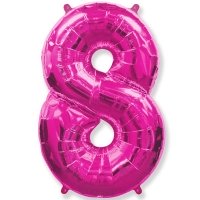 Цифра 8 Фуксия