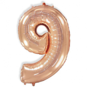 Цифра 9 Розовое золото Цифра 9 Розовое золото