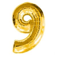 Цифра 9 Золото