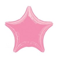 Шар фольга Звезда 45см. Металлик Розовый