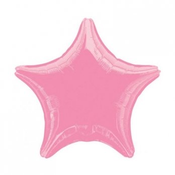Шар фольга Звезда 45см. Металлик Розовый