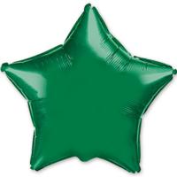 Шар фольга Звезда 90см. Металлик Зеленый