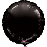 Шар фольга Круг 45см. Пастель Черный