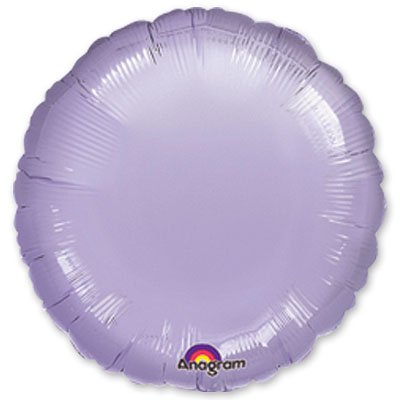 Шар фольга Круг 45см. Пастель Сиреневый