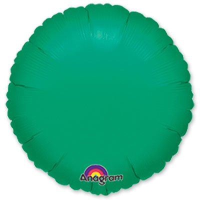 Шар фольга Круг 45см. Металлик Зеленый