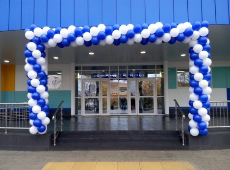 Гирлянда - белый, синий